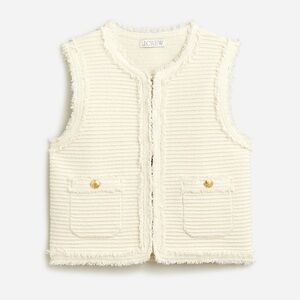 J.Crew Textured vest in fine stretch bouclé BZ469